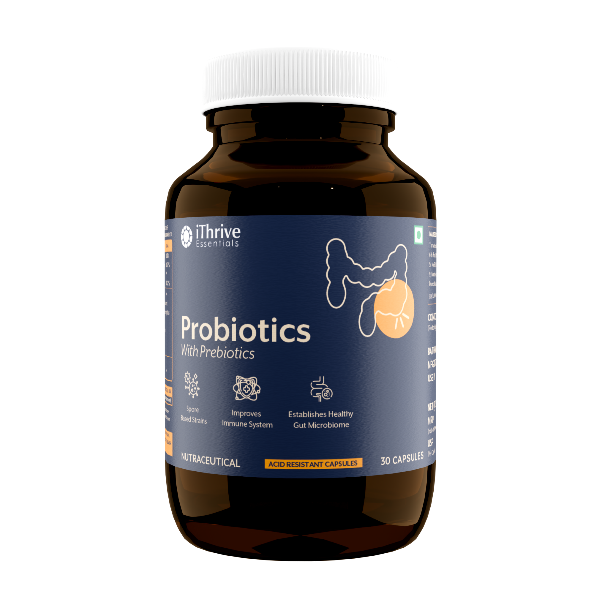 Probiotics with Prebiotics - 30 Capsules