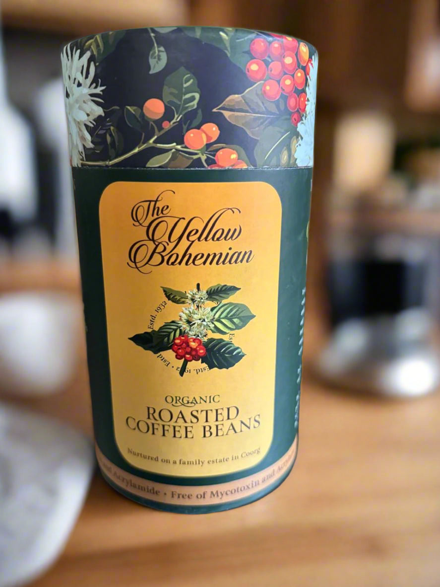 The Yellow Bohemian Arabica Dark Roast Organic Coffee Beans - 200 gm