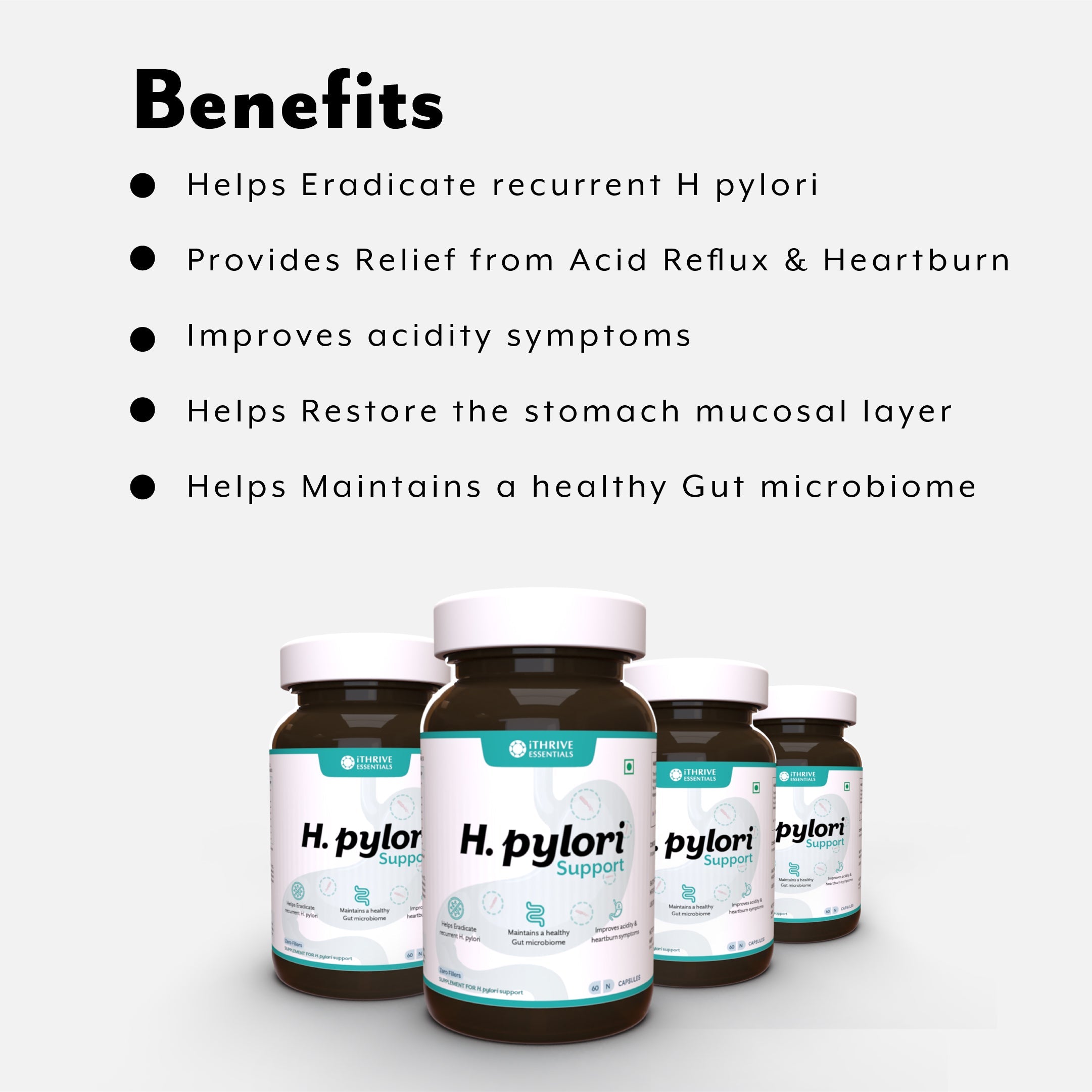 iThrive Essentials H.Pylori Support - 60 Capsules iThrive Essentials