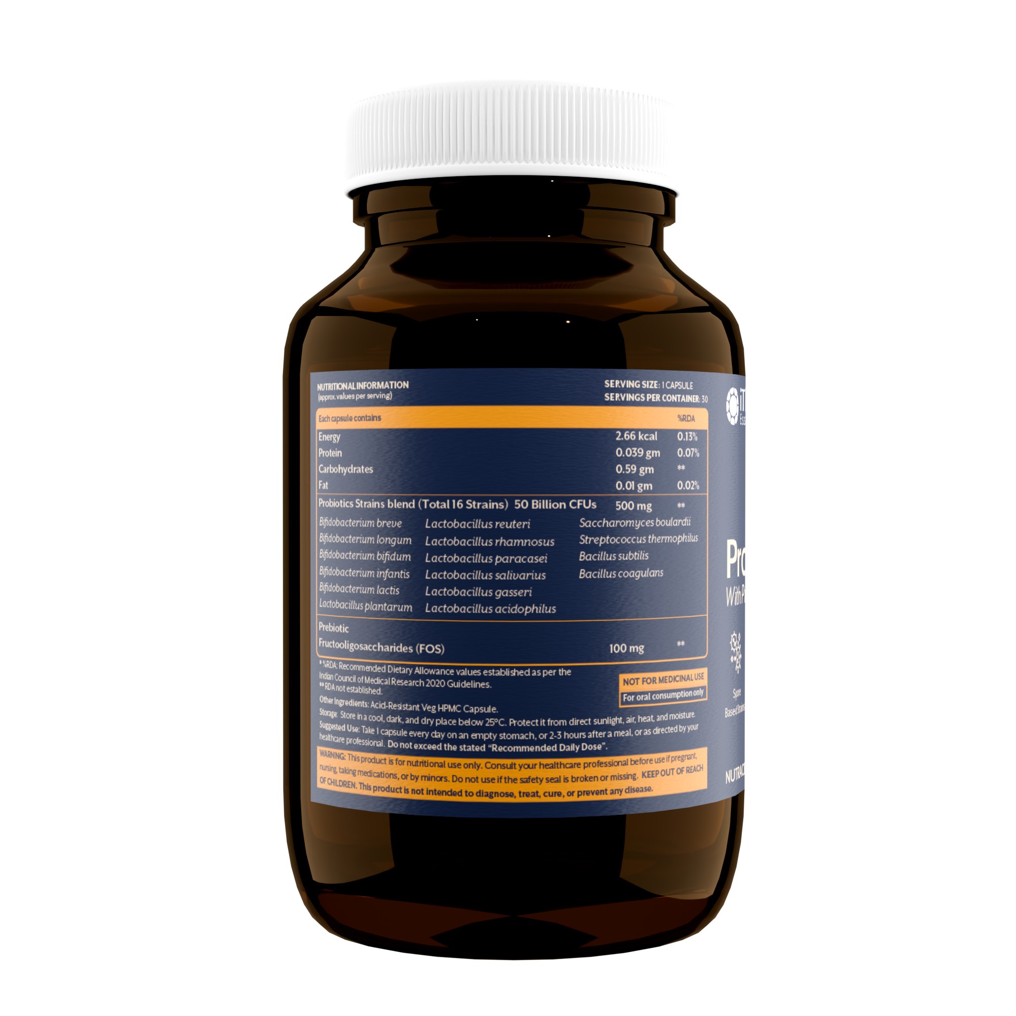 Probiotics with Prebiotics - 30 Capsules