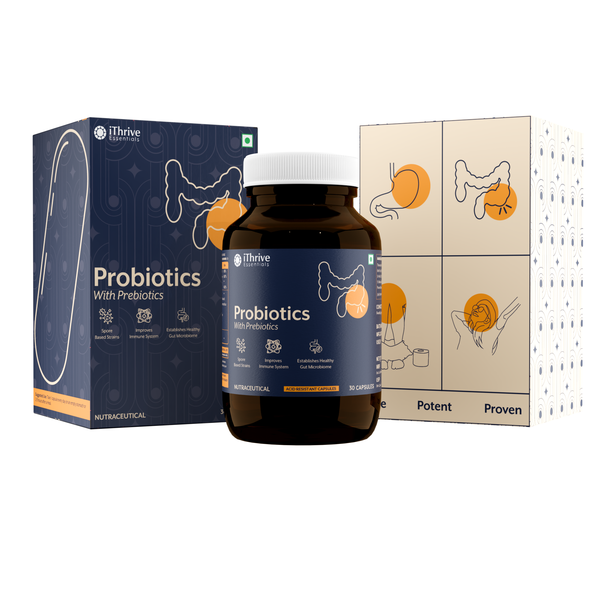Probiotics with Prebiotics - 30 Capsules