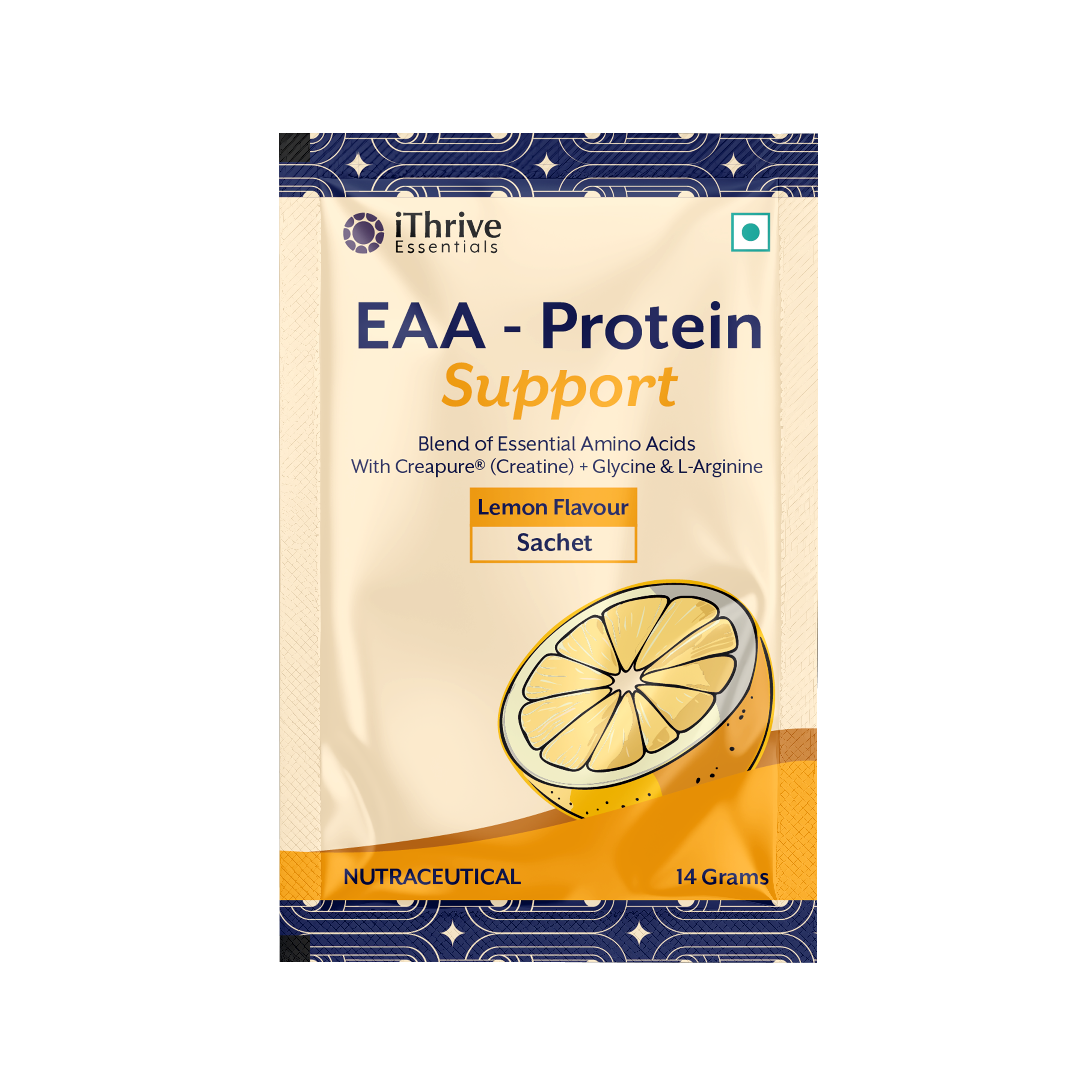 EAA Protein Support – Lemon Flavor | Build Muscle, Boost Energy & Recovery | 30 Sachets