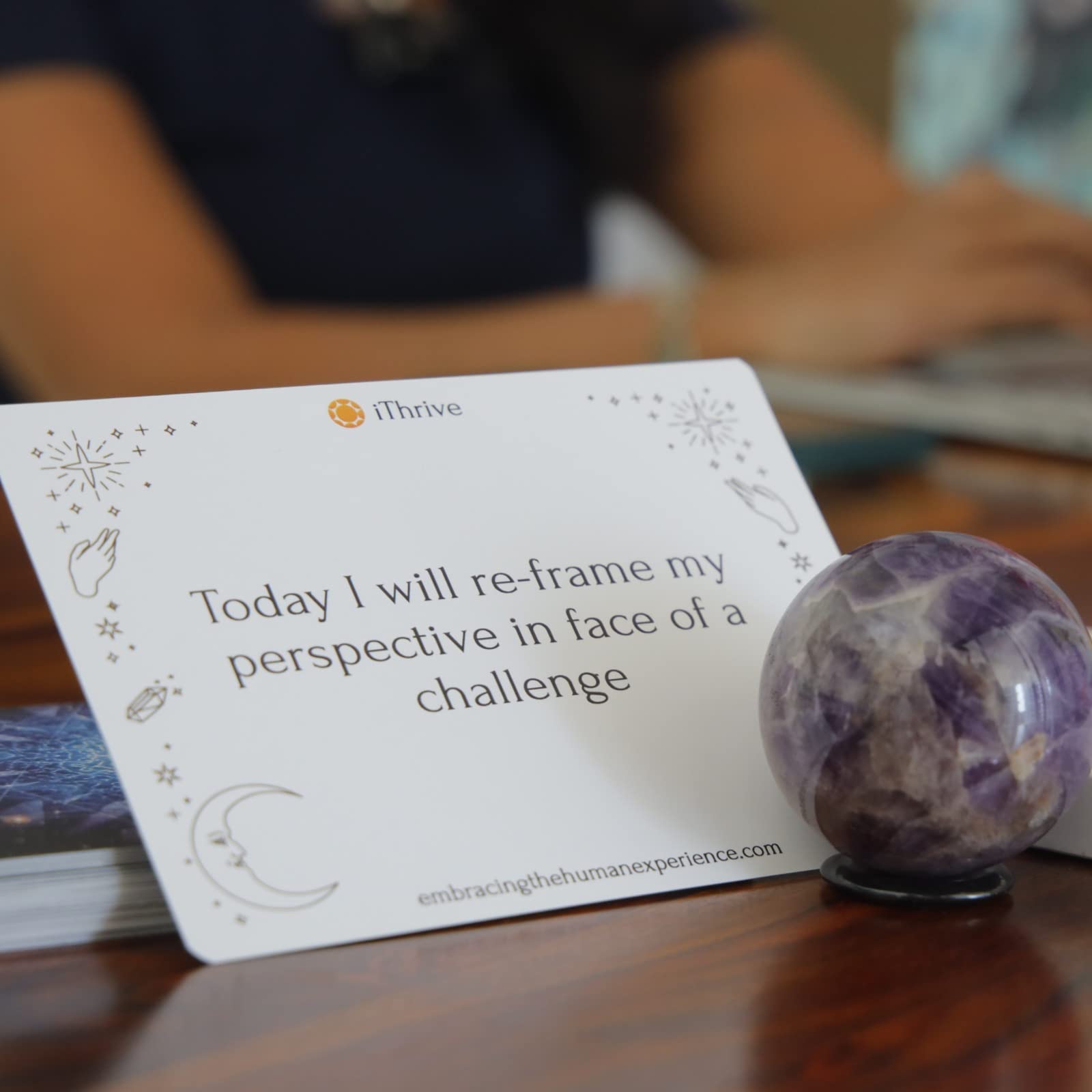 iTHRIVE Tiny Acts of Self-Care: Daily Affirmation Action Cards | Embracing the Human Experience iThrive Essentials